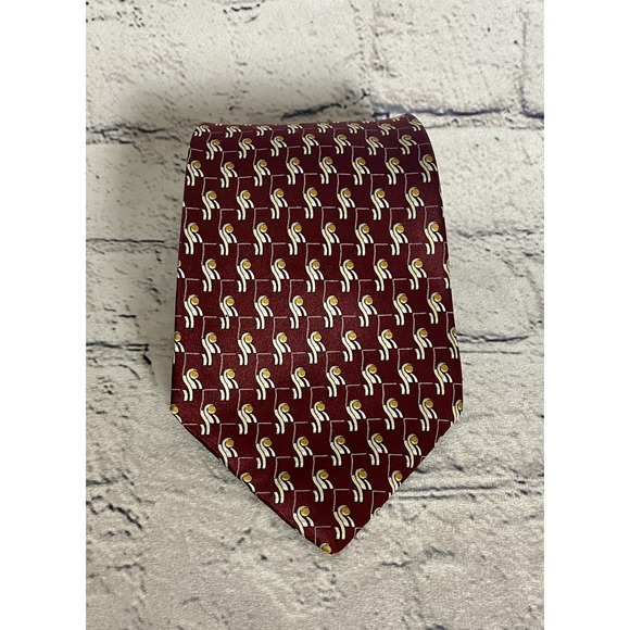 Zylos George Machado Other - NEW Zylos By George‎ Machado Neck Tie 64" Burgundy Geometric